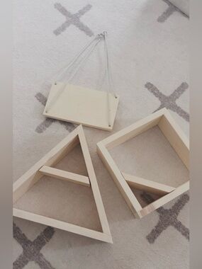 3 Wood Decorative Floating Shelves